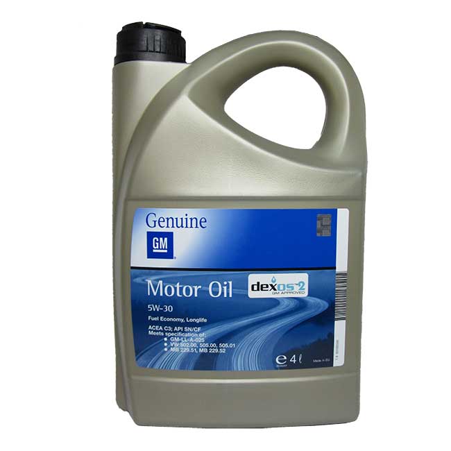 GM Motor Oil Dexos2 5W-30 (4_/OEM:1#93165556)