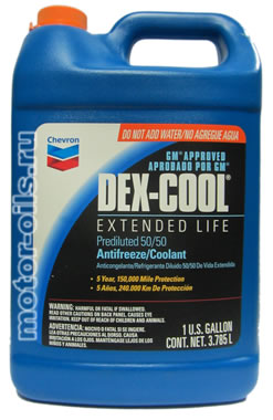 Chevron DEX-COOL Extended Life Prediluted 50/50 (3,785_)