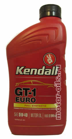 Kendall GT-1 EURO Full Synthetic SAE 5W-40 (946_)