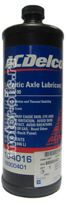 ACDelco Synthetic Axel Lubricant SAE 75W-90 (946_/OEM:88900401)