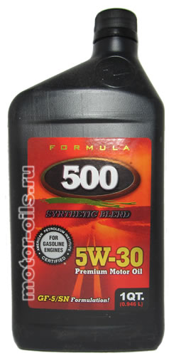 Formula 500 Premium Motor Oil 5W-30 Synthetic Bland (946_)