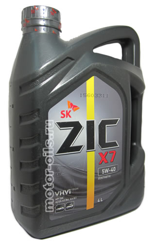 ZIC X7 5W-40 SYNTHETIC (4_)