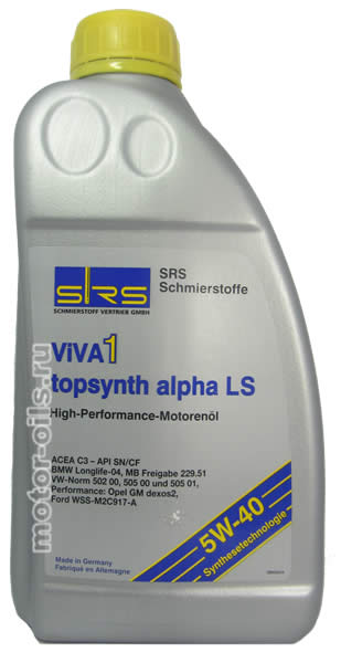 SRS ViVA 1 topsynth alpha LS 5W-40 (1_)