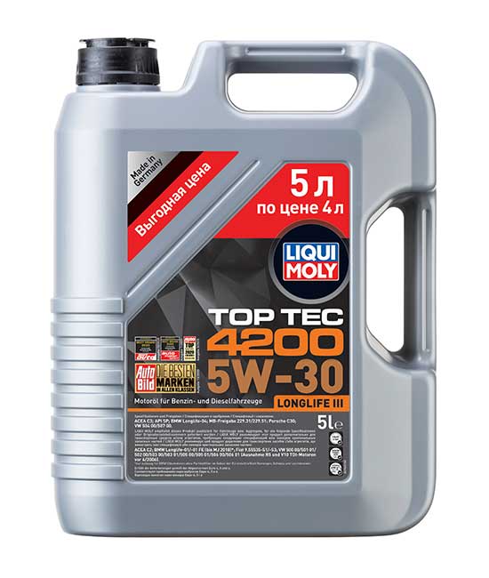 Liqui Moly Top Tec 4200 5W-30 LongLife III (5_/.39042)