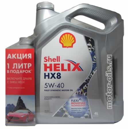 SHELL HELIX HX8 5W-40 (4_+1_)