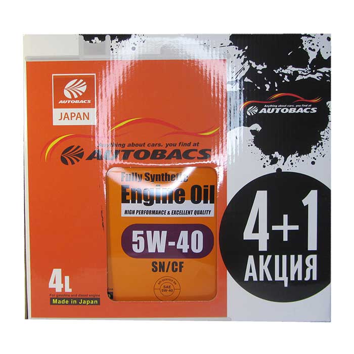 AUTOBACS Engine Oil 5W-40 (4_+1_)