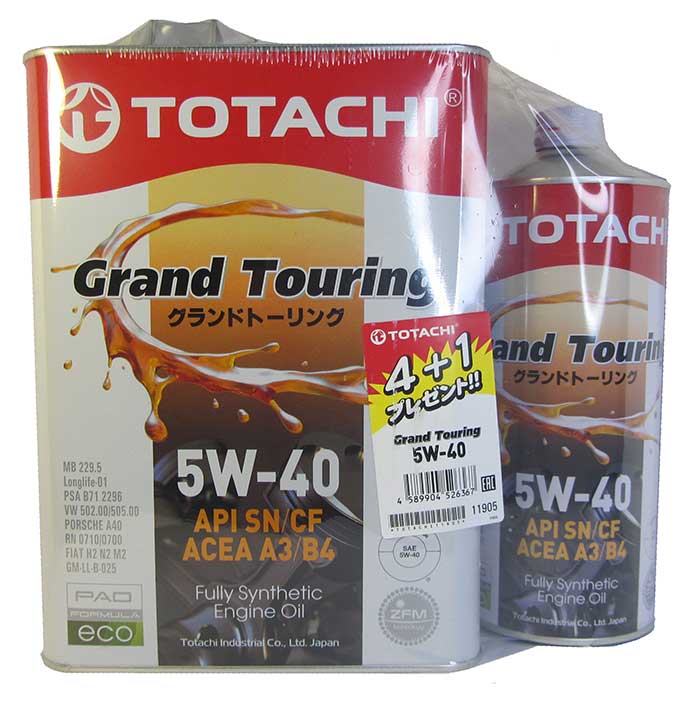 TOTACHI Grand Touring 5W-40 (4_+1_)