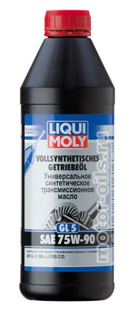 Liqui Moly Vollsynthetisches Getriebeoil GL5 SAE 75W-90 (1_/.1950)