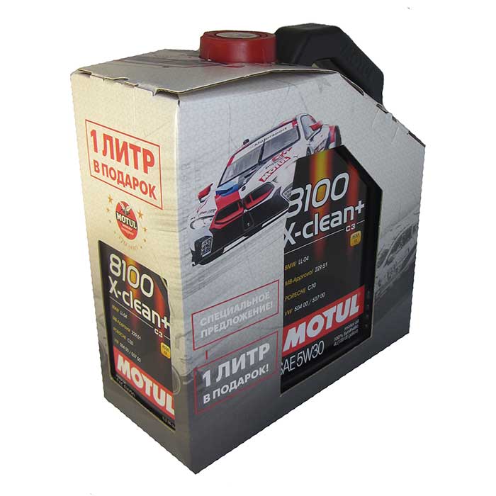 MOTUL 8100 X-clean+ C3 SAE 5W-30 (4_+1_)